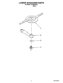 04 - Lower Washarm Parts parts for Whirlpool Dishwasher DU1055XTSD2 from AppliancePartsPros.com