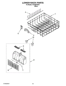 11 - Lower Rack Parts, Optional Parts (Not Included) parts for Whirlpool Dishwasher DU1055XTSD2 from AppliancePartsPros.com