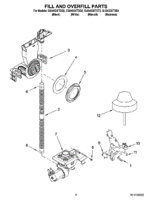 06 - Fill And Overfill Parts parts for Whirlpool Dishwasher GU2455XTSS2 from AppliancePartsPros.com