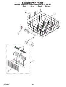 11 - Lower Rack Parts, Optional Parts (Not Included) parts for Whirlpool Dishwasher DU1055XTST2 from AppliancePartsPros.com