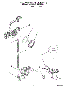 06 - Fill And Overfill Parts parts for Whirlpool Dishwasher DU1148XTPQA from AppliancePartsPros.com