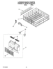 11 - Lower Rack Parts, Optional Parts (Not Included) parts for Whirlpool Dishwasher DU1148XTPQA from AppliancePartsPros.com