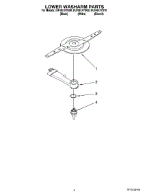 04 - Lower Washarm Parts parts for Whirlpool Dishwasher DU1061XTSB0 from AppliancePartsPros.com