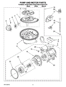 08 - Pump And Motor Parts parts for Whirlpool Dishwasher DU1061XTSB0 from AppliancePartsPros.com