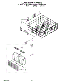 11 - Lower Rack Parts, Optional Parts (Not Included) parts for Whirlpool Dishwasher DU1061XTSQ0 from AppliancePartsPros.com