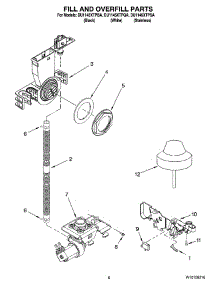 06 - Fill And Overfill Parts parts for Whirlpool Dishwasher DU1145XTPBA from AppliancePartsPros.com