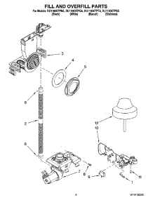 06 - Fill And Overfill Parts parts for Whirlpool Dishwasher DU1100XTPQA from AppliancePartsPros.com