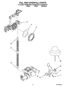 06 - Fill And Overfill Parts parts for Whirlpool Dishwasher GU2200XTSQ2 from AppliancePartsPros.com