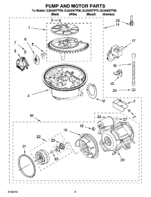 08 - Pump And Motor Parts parts for Whirlpool Dishwasher GU2400XTPT6 from AppliancePartsPros.com