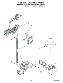 06 - Fill And Overfill Parts parts for Whirlpool Dishwasher DU1101XTPQA from AppliancePartsPros.com