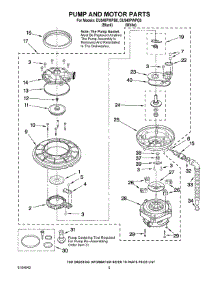04 - Pump And Motor Parts parts for Whirlpool Dishwasher DU948PWPQ0 from AppliancePartsPros.com