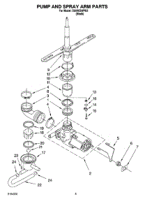 04 - Pump And Spray Arm Parts parts for Whirlpool Dishwasher DU810SWPU2 from AppliancePartsPros.com