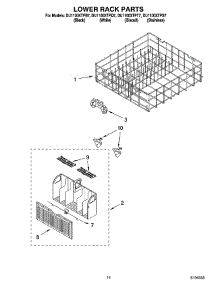 11 - Lower Rack Parts, Optional Parts (Not Included) parts for Whirlpool Dishwasher DU1100XTPS7 from AppliancePartsPros.com