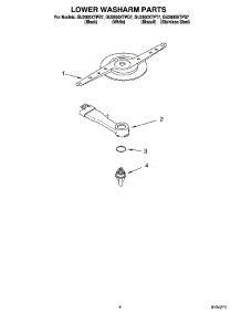 04 - Lower Washarm Parts parts for Whirlpool Dishwasher GU2600XTPB7 from AppliancePartsPros.com