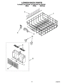 11 - Lower Rack Parts, Optional Parts (Not Included) parts for Whirlpool Dishwasher DU1145XTPS7 from AppliancePartsPros.com