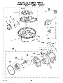 08 - Pump And Motor Parts parts for Whirlpool Dishwasher DU1145XTPQ7 from AppliancePartsPros.com