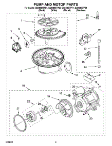 08 - Pump And Motor Parts parts for Whirlpool Dishwasher GU2400XTPT1 from AppliancePartsPros.com