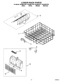 11 - Lower Rack Parts, Optional Parts (Not Included) parts for Whirlpool Dishwasher GU2400XTPT1 from AppliancePartsPros.com
