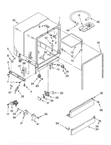Tub Assembly parts for Whirlpool Dishwasher DU890SWLT0 from AppliancePartsPros.com