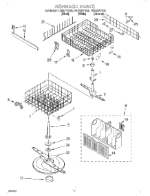 05 - Dishrack parts for Whirlpool Dishwasher DU920PFGB2 from AppliancePartsPros.com