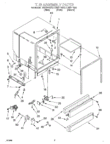 03 - Tub Assembly parts for Whirlpool Dishwasher DU920PFGQ0 from AppliancePartsPros.com