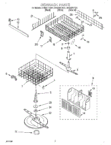 05 - Dishrack parts for Whirlpool Dishwasher DU920PFGQ1 from AppliancePartsPros.com