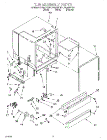 03 - Tub Assembly parts for Whirlpool Dishwasher DU920PFGZ1 from AppliancePartsPros.com