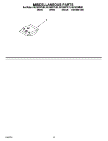 12 - Miscellaneous Parts parts for Whirlpool Dishwasher GU1500XTLB0 from AppliancePartsPros.com