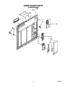 03 - Inner Door parts for Whirlpool Dishwasher DU8700XY1 from AppliancePartsPros.com