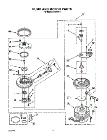 05 - Pump And Motor parts for Whirlpool Dishwasher DU8700XY1 from AppliancePartsPros.com