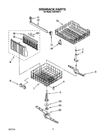 06 - Dishrack, Lit / Optional parts for Whirlpool Dishwasher DU8700XY1 from AppliancePartsPros.com