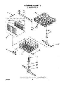 06 - Dishrack, Lit / Optional parts for Whirlpool Dishwasher DU8700XY0 from AppliancePartsPros.com
