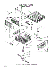 06 - Dishrack, Lit / Optional parts for Whirlpool Dishwasher DU8900XY0 from AppliancePartsPros.com