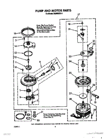 05 - Pump And Motor parts for Whirlpool Dishwasher DU8920XX0 from AppliancePartsPros.com