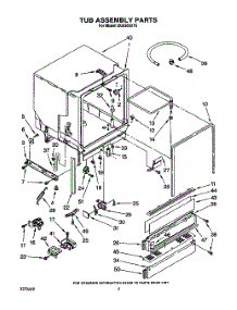 04 - Tub Assembly parts for Whirlpool Dishwasher DU8950XY0 from AppliancePartsPros.com