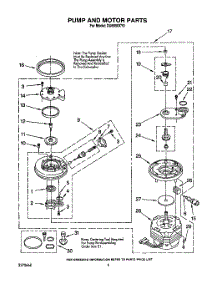 05 - Pump And Motor parts for Whirlpool Dishwasher DU8950XY0 from AppliancePartsPros.com