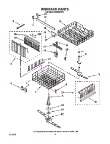 06 - Dishrack, Lit / Optional parts for Whirlpool Dishwasher DU8950XY0 from AppliancePartsPros.com