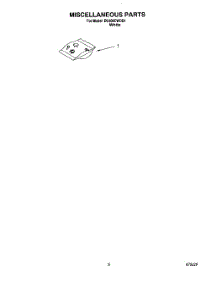 07 - Miscellaneous, Lit / Optional parts for Whirlpool Dishwasher DU400CWDB1 from AppliancePartsPros.com