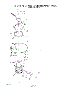 04 - Heater, Pump And Lower Spray Arm parts for Whirlpool Dishwasher DU7600XS0 from AppliancePartsPros.com