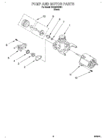 05 - Pump And Motor parts for Whirlpool Dishwasher DU806CWDB1 from AppliancePartsPros.com