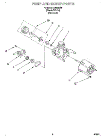 05 - Pump And Motor parts for Whirlpool Dishwasher DU8000XB0 from AppliancePartsPros.com