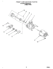 05 - Pump And Motor parts for Whirlpool Dishwasher DU800CWDQ2 from AppliancePartsPros.com