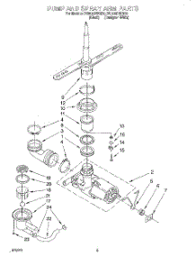04 - Pump And Spray Arm parts for Whirlpool Dishwasher DU805DWGQ0 from AppliancePartsPros.com