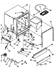 Tub Assembly parts for Whirlpool Dishwasher DU180DWGQ0 from AppliancePartsPros.com