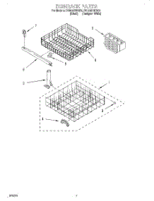 06 - Dishrack parts for Whirlpool Dishwasher DU805DWGQ0 from AppliancePartsPros.com