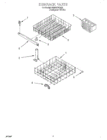 06 - Dishrack parts for Whirlpool Dishwasher DU801DWGQ0 from AppliancePartsPros.com