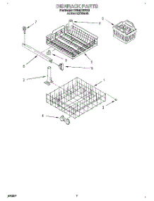 06 - Dishrack parts for Whirlpool Dishwasher DP840CWDB0 from AppliancePartsPros.com