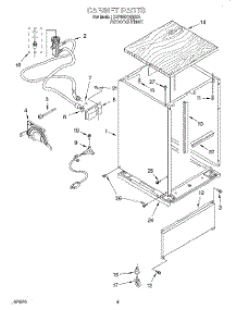 08 - Cabinet parts for Whirlpool Dishwasher 7DP840CWDB0 from AppliancePartsPros.com