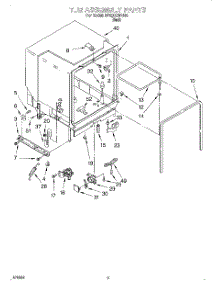 03 - Tub Assembly parts for Whirlpool Dishwasher DP920QWDB6 from AppliancePartsPros.com