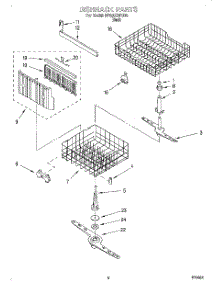 04 - Dishrack parts for Whirlpool Dishwasher DP920QWDB6 from AppliancePartsPros.com